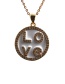 Fashion Heart Key Box Chain Necklace Love Heart Diamond Geometric Pendant Necklace