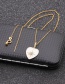 Fashion Love O Child Chain Gold Color Six-pointed Star Oil Drop Diamond Love Pendant Necklace