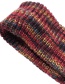 Fashion Safflower Mohair Tie-dye Top Knitted Headband
