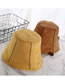 Fashion Camel Stitched Solid Color Fisherman Hat