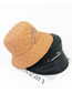Fashion Camel Down Lightweight Fabric Checked Paperclip Fisherman Hat