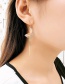 Fashion Cherry Blossom Powder Butterfly Diamond Opal Alloy Earrings