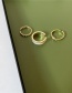 Fashion Green Drop Oil Chain Geometric Alloy Earrings Set
