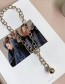 Fashion Silver Color Thick Chain Metal Ball Tassel Hollow Alloy Necklace