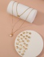 Fashion Golden Color Letter Pearl Multilayer Necklace (a Necklace + 26 Letter Accessories)