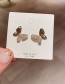 Fashion Alloy Plated Butterfly Micro Zircon Earrings