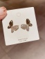 Fashion Alloy Plated Butterfly Micro Zircon Earrings