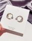 Fashion Alloy Plated Meteor Open Circle Star Earrings