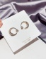 Fashion Alloy Plated Meteor Open Circle Star Earrings