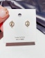 Fashion 14k Alloy Plated Circle Micro Inlaid Zircon Hollow Earrings
