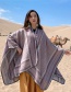 Fashion Ashes Thick Knitted Cashmere Slit Long Shawl