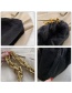 Fashion Pink Furry Thick Chain Pleated Shoulder Bag
