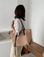 Fashion Beige Large-capacity Stitching Nylon Canvas Shoulder Bag