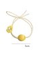 Fashion Yellow Little Daisy Geometric Resin Knotted Childrens Hair Rope