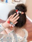 Fashion Cherry Fruit Resin Geometric Knotted Hair Rope