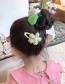Fashion Orange Pink Flower Hairpin + Yali Hair Rope Flower Fabric Alloy Childrens Hairpin Hair Rope