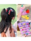 Fashion 23#little Bird Series 6 Piece Set Quicksand Resin Alloy Geometric Fruit Hairpin Set For Children