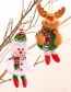 Fashion Bear Doll Hit Color Elk Old Man Christmas Tree Pendant