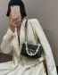 Fashion Black Chain Love Pearl Flap Crossbody Shoulder Bag