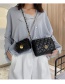 Fashion Large Style-black Chain Flap Lock Crossbody Shoulder Bag