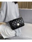 Fashion Large Style-black Chain Flap Lock Crossbody Shoulder Bag