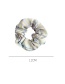 Fashion Flower And Moon Appearance [9-piece Set] Plaid Flower Printed Fabric Large Intestine Circle Hair Rope Set