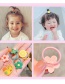 Fashion Flowers And Fruits [20-piece Set] Animal Flower Fruit Rainbow Resin Baby Hair Rope Set
