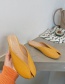 Fashion Yellow Baotou Fish Mouth Hollow Half Slippers