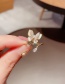 Fashion Real Gold Color Plated Full Diamond And Micro Inlaid Zircon Natural Shell Double Butterfly Open Ring