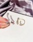 Fashion Real Gold Plated Micro-set Zircon Snake-shaped Open Ring