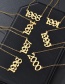 Fashion 2014-gold Stainless Steel Year Number Hollow Necklace