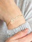 Fashion Bracelet-steel Color Stainless Steel Letter Hollow Necklace Ring Bracelet