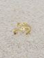 Fashion Ring-gold Mirror Letter Stainless Steel Pendant Necklace Ring