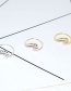 Fashion Gold Color Wave Hollow Alloy Ring