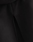 Fashion Black Pure Color Hooded Woolen Cloak Coat