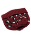 Fashion Claret Leopard Jacquard Ponytail Knitted Beanie