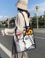 Fashion Hearts Face Print Transparent Shoulder Bag