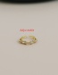 Fashion Gold Color Copper Inlaid Zircon Opening Ring