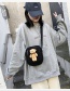 Fashion Khaki Bear Plush Wide Shoulder Strap One-shoulder Messenger Bag