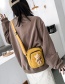 Fashion Khaki Bear Plush Wide Shoulder Strap One-shoulder Messenger Bag