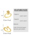 Fashion Flowers Copper Inlaid Zircon Five-pointed Star Flower Open Ring