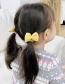 Fashion Yellow Bowknot Fabric Childrens Hair Rope