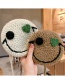 Fashion Coffee Color Smiling Face [without Buckle] Knitted Animal Smiley Face Childrens Messenger Bag