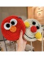 Fashion Coffee Color Smiling Face [without Buckle] Knitted Animal Smiley Face Childrens Messenger Bag