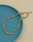 Fashion Gold Color Alloy Diamond Chain Double Necklace