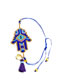 Fashion Set Price Royal Blue Handmade Rice Bead Woven Palm Rivet Bracelet