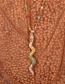 Fashion Ring Diamond Snake Pendant Necklace Earrings Ring Set