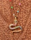Fashion Suit Diamond Cobra Pendant Necklace Earrings Ring Set