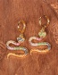Fashion Necklace Diamond Cobra Pendant Necklace Earrings Ring Set