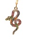 Fashion Suit Snake Shaped Crystal Diamond Pendant Necklace Earrings Ring